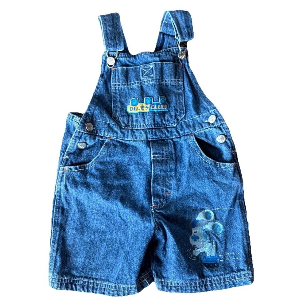 Vintage Blue’s Clues Overalls 90s 3T Embroidered Carpenter Nickelodeon 2000s